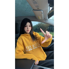 现货连帽卫衣男女春秋新款毛衣时尚洋气针织衫上衣情侣帽衫，男装针织衫/毛衣，星座302B
