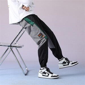 7XL-M2023春季新款港风休闲工装长裤男加肥加大码束脚裤控价79，男装休闲裤，钱塘717(原712)