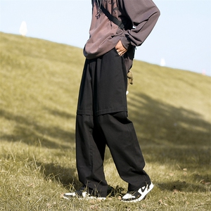 美式vibe风束脚灯笼裤2022卡其色裤子潮流百搭长裤男 K4321-P38图片