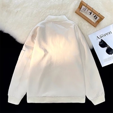 美式潮牌机车服夹克男女秋冬情侣款宽松高级感百搭休闲棒球服外套，男装夹克，星座506B