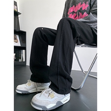 设计感休闲工装裤美式高街vibe牛仔裤男款微喇直筒长裤K7284-P45，男装休闲裤，星座512-3