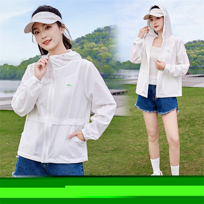 宽松显瘦防晒衣女2025夏季新款时尚透气防晒衫薄外套，女装防晒衣，以桐