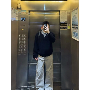 已下单  冬季优雅假两件V领撞色拼接针织开衫毛衣外套~MY2571批68图片