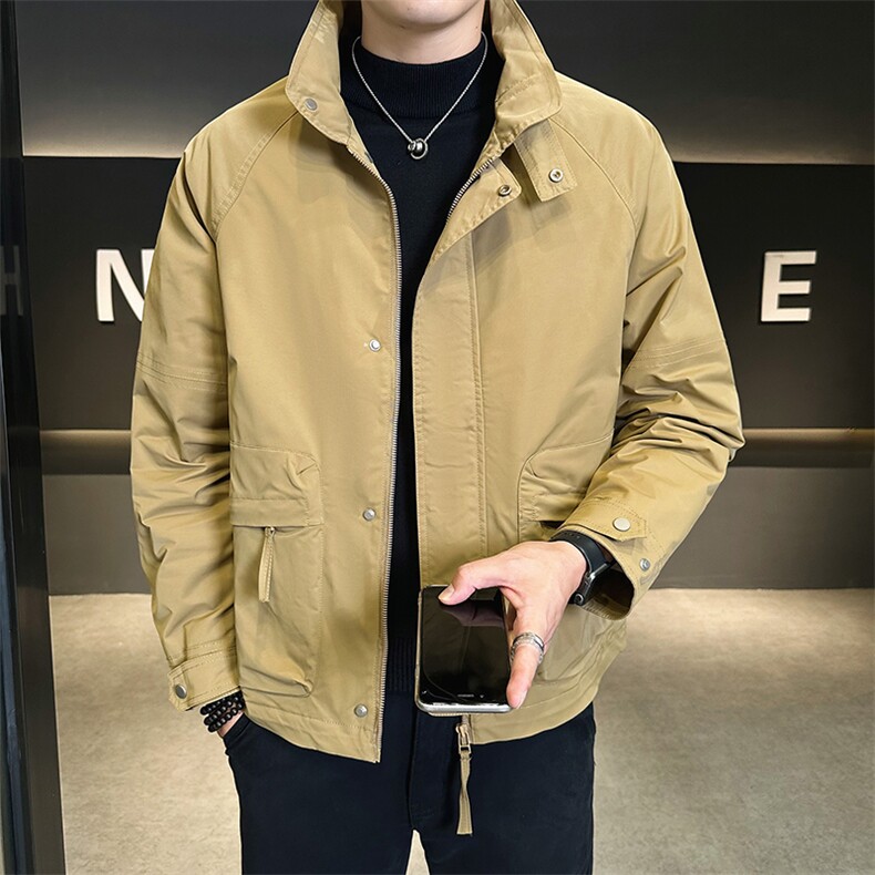 2024店主风立领休闲加棉加厚保暖夹克棉服外套男18866-P150,男装夹克,电商A413