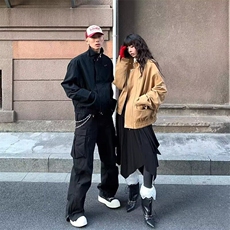 美式复古外套男女2025新款设计感小众立领飞行员夹克短款情侣上衣，男装夹克，星座506A