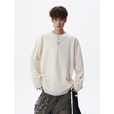 现货新款T26001-P38特控78大码中性撞色长袖卫衣T恤，男装T恤，电商D232