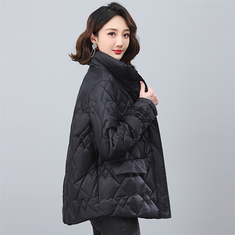 2023冬季时尚简约优雅休闲潮流保暖复古羽绒服,女装羽绒服,独衣靓