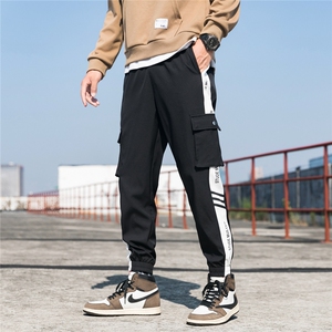 男装休闲裤K113-P35新款休闲百搭工装裤男机能风时尚九分裤男图片
