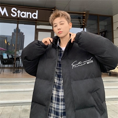 特p100控158冬立领机车棉服情侣棉衣面包扎染服墨染风外套男MY248，男装棉衣，电商B370