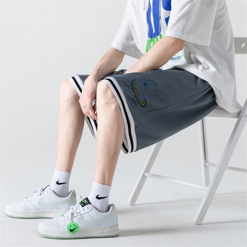 ！2023夏季男士冰丝薄款运动短裤潮流速干五分裤DK506P25图片