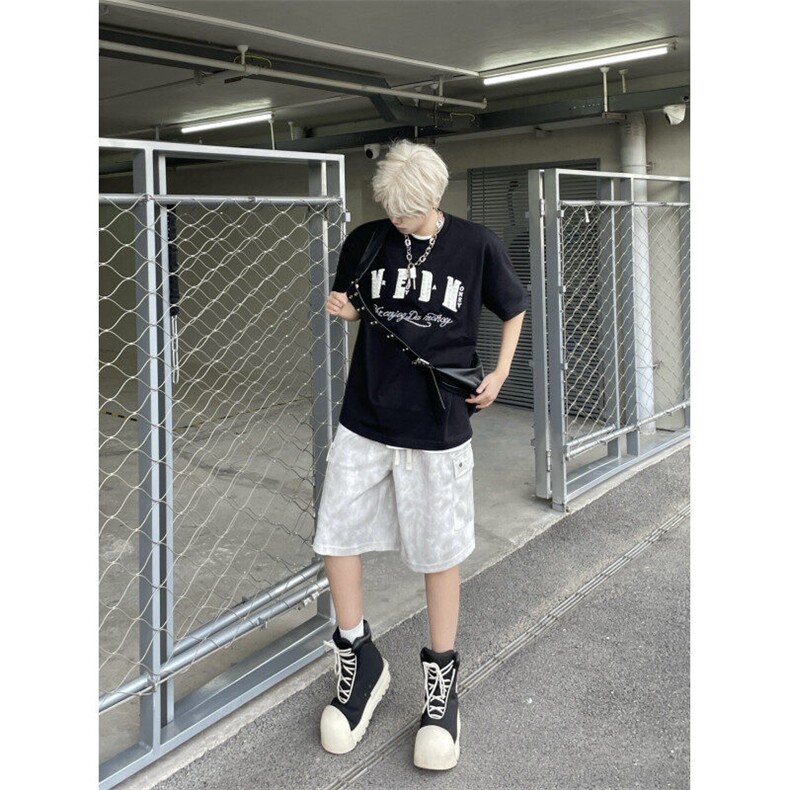 M670-P40原版小香风刺绣+钉珠+烫钻休闲宽松短袖T恤男女同款,男装T恤,星座617A-1（原B318A）