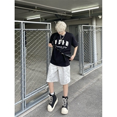 M670-P40原版小香风刺绣+钉珠+烫钻休闲宽松短袖T恤男女同款，男装T恤，星座617A-1（原B318A）