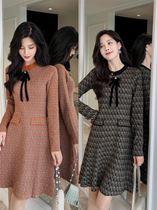 秋冬毛衣连衣裙,女装针织衫/毛衣,依伊贝尔 红彬缘