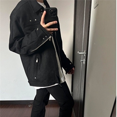 美式复古cleanfit解构外套男春秋高级感设计飞行员夹克WL2355-P78，男装夹克，星座1008