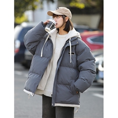 现货抖音得物二开三防加厚假两件拼接连帽棉衣冬季棉服LL9999，男装棉衣，电商A486