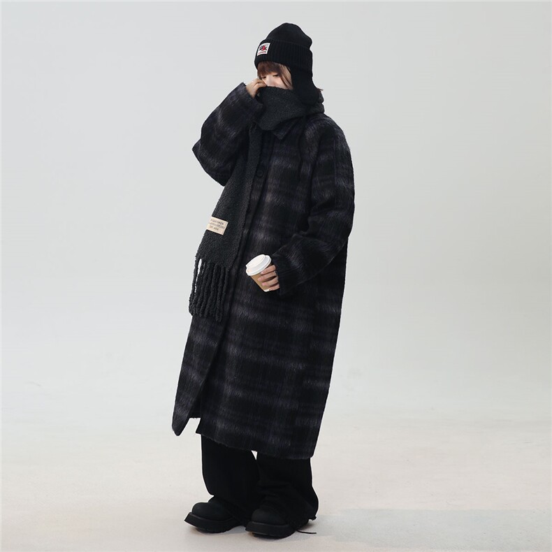 中性风长毛马海毛面料小香风大衣加厚羊毛大衣77932WANGP135控198，女装毛呢外套，星座226-1