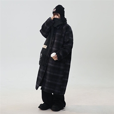 中性风长毛马海毛面料小香风大衣加厚羊毛大衣77932WANGP135控198，女装毛呢外套，星座226-1