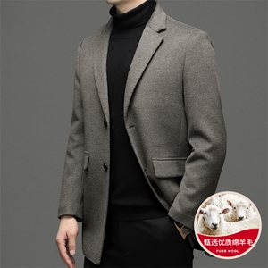 CSYM96632钱塘2020-2冬季新款商务休闲简约中年男士西服外套P265图片