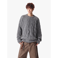 【现货】M5823-P55-控1084色入纯北极绒男士宽松套头纯色毛衣，男装针织衫/毛衣，电商B335