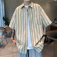 青春流行潮流男日常ins日系纯色新款标准衬衫CS6P32，男装衬衫，星座1116-2