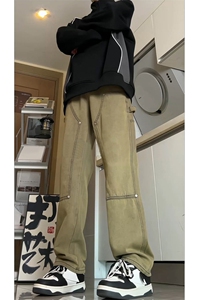 春秋现货伐木工装牛仔裤男宽松直筒GK07-P55-限价68图片