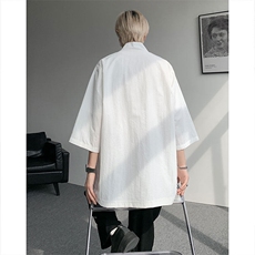 仓库现货CS1139-p48控78新款高品质防晒开衫冰丝凉感大码衬衫，男装防晒衣，电商A059