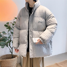 秋冬新款青春时尚棉衣宽松港风百搭千鸟格棉衣外套，男装棉衣，电商A409-1