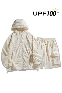 UPF100+有报告 凉感轻薄透气套装防晒服 两件套HS622-P75图片