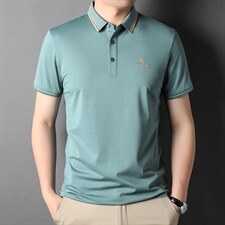 冰丝短袖t恤男士夏季2023新款潮牌男装中老年宽松男款夏装衣服男，男装T恤，电商B212（原钱塘6029）