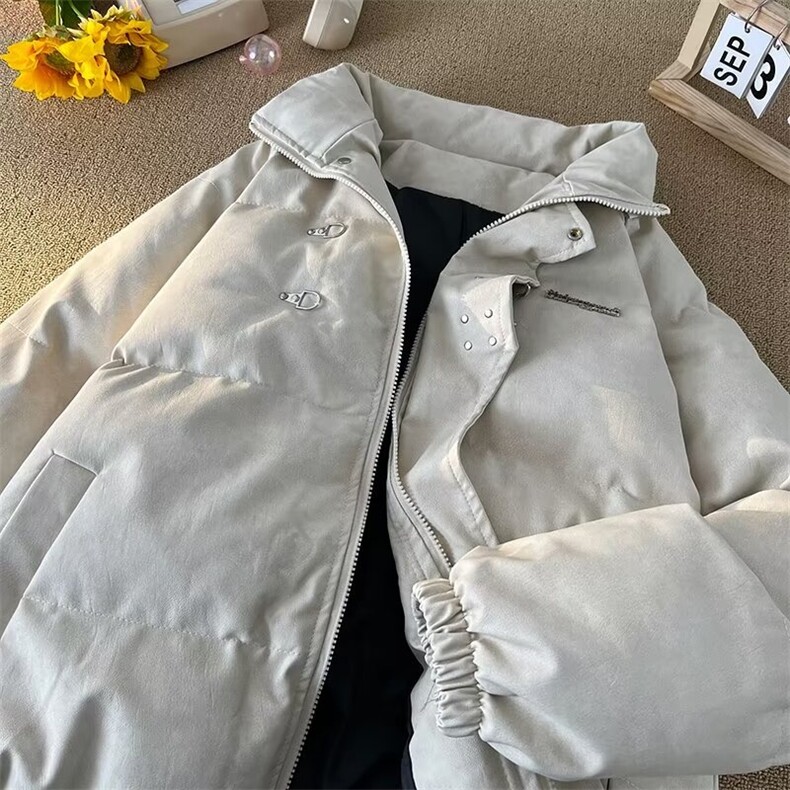 美式皮衣夹克男女冬季大码宽松潮牌棉服痞帅棉衣外套MF184-P108,男装皮衣,星座412