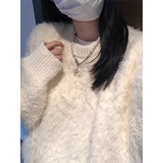 慵懒风软糯毛衣男冬季高级氛围感针织衫宽松情侣外套潮WL608-P63，男装针织衫/毛衣，星座1008-1