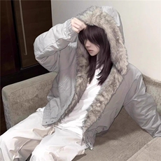 原创正品座山雕冬季棉服短宽cleanfit保暖加厚毛领外套男女，男装棉衣，星座506A