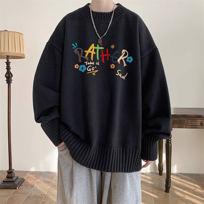 半高领毛衣男士大码针织衫男毛线衣男M18301-P45加绒款-P65,男装针织衫/毛衣,电商A040