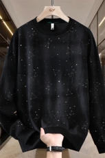 秋季满天星时尚破洞圆领套头卫衣男宽松休闲帅气打底衫L616-P42，男装T恤，星座310B-3