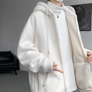 8XL-M 高品质！卫衣厚外套男加绒加厚开衫羊羔毛卫衣WY13P68控88图片