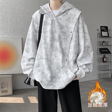 扎染白加绒