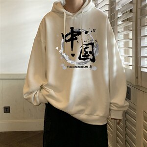 纯棉连帽卫衣男大码运动帽衫宽松薄WY2134-P35 加绒款-P40图片