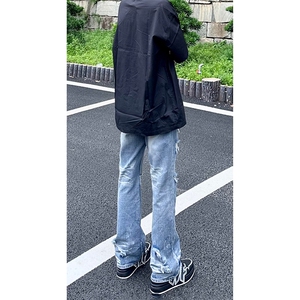美式高街ins小众破洞牛仔裤货号K755P6578图片
