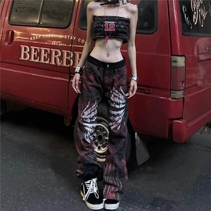 B5104-P53 欧洲站男女牛仔裤潮牌新款弹力修身小脚裤轻奢高端图片