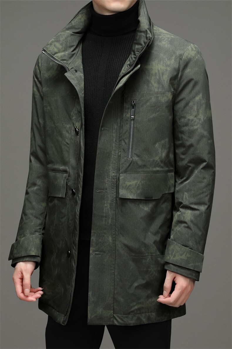 BZL2188钱塘2020-3冬季羽绒服白鸭绒防寒保暖外套加厚P308,男装羽绒服,钱塘207-3