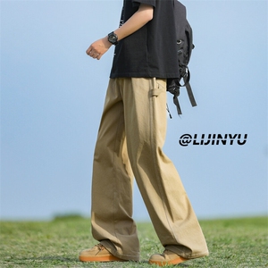 夏季薄款运动裤男纯棉直筒宽松休闲长裤子K687特批：45 ：88图片