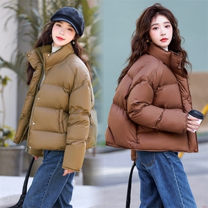 冬装新款新标90白鸭绒加厚面包服短款羽绒服图片