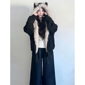 甜酷冬新款小众加厚棉服短款女宽松学生外套 M7825图片