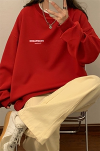 中性2025秋装圆领套头400克长袖卫衣大码宽松男女秋季外套S247P48图片