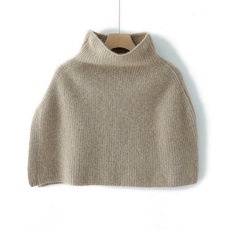 秋冬必备简约百搭羊绒披肩时尚慵懒风保暖外套，披肩，蒙娇羊绒