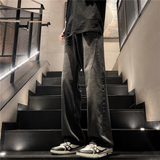 美式vibe微喇牛仔裤复古水洗修身显腿长直筒裤A061-EX5150-P60，男装牛仔裤，电商A061