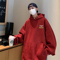 已注册直播抖音得物高品质麂皮绒宽松男连帽卫衣外套W7061P55控79，男装卫衣，电商C408(原B339-1)