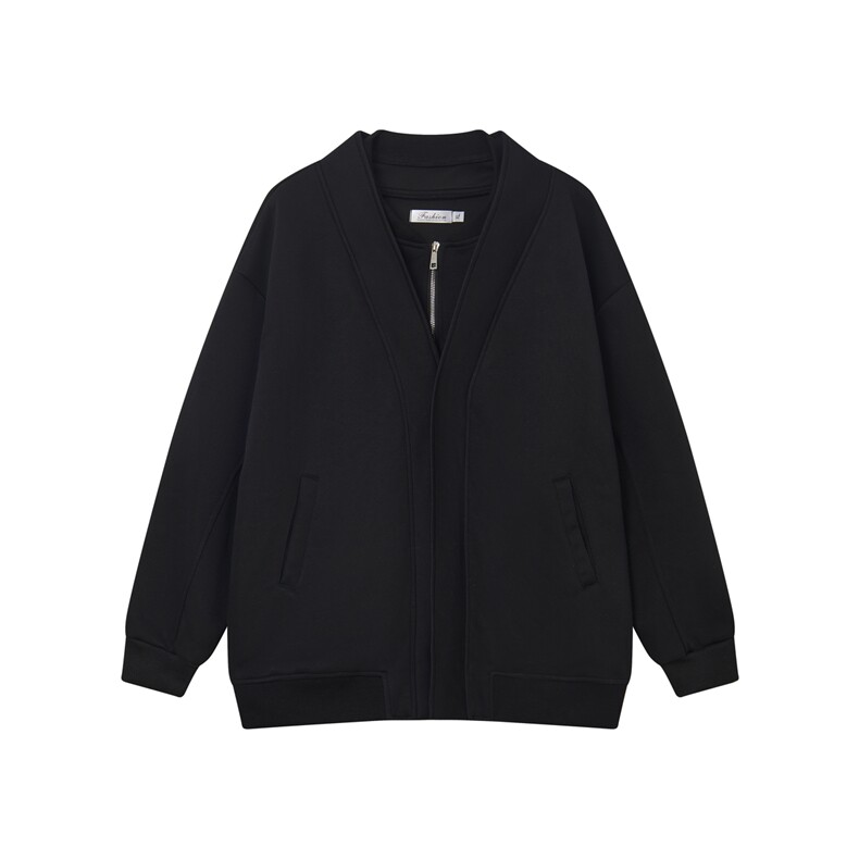 现货春秋卫衣开衫重磅高品质外套假两件卫衣1016-1Y148P70K128,女装短外套,星座1016-1（原电商B408-1）