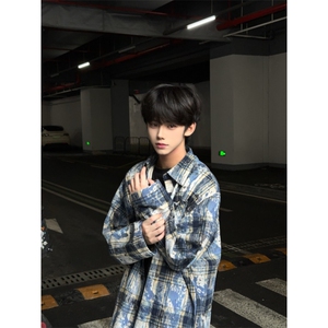 【有货】cleanfit扎染格子衬衫男设计感C3002LL-特P50图片