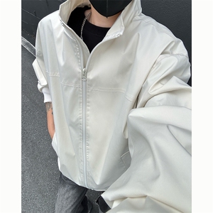 抖音直播飞行立领休闲纯色复古百搭外套美式教练夹克26188-37图片